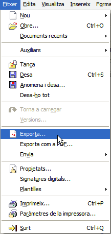 exportar